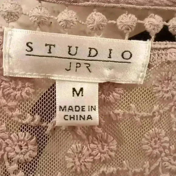 Studio jpr size medium mauve floral designer blouse - Picture 7 of 16